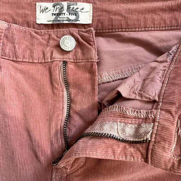 We the Free Corduroy Skinny Pants Modern Mauve Pink Size 25 Waist - Picture 6 of 7